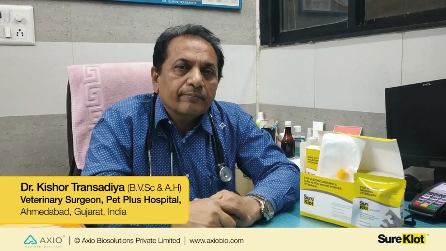 SureKlot - Pets Wound Care Dressing and Bleeding Control Veterinary Products