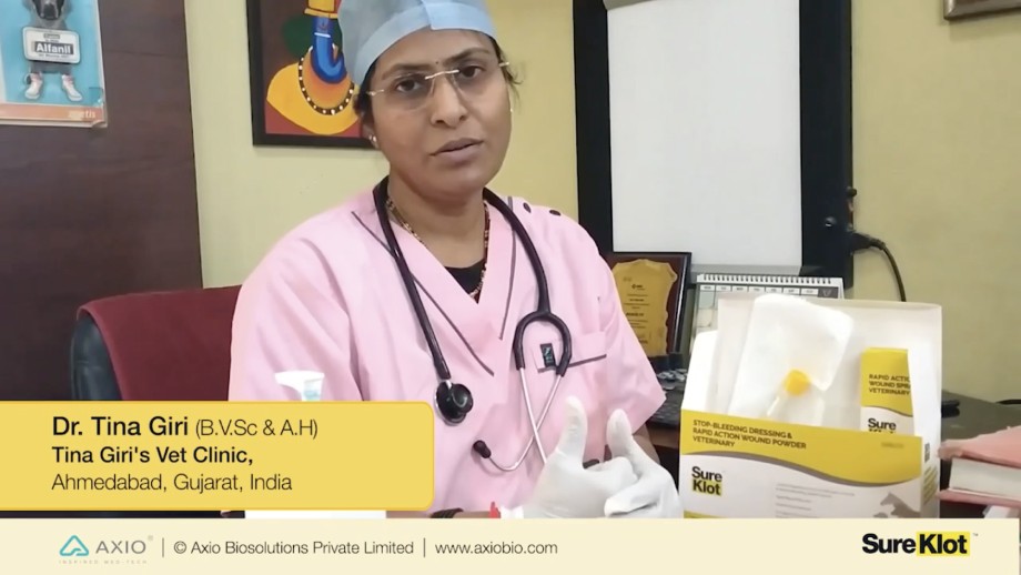 SureKlot - Pets Wound Care Dressing and Bleeding Control Veterinary Products
