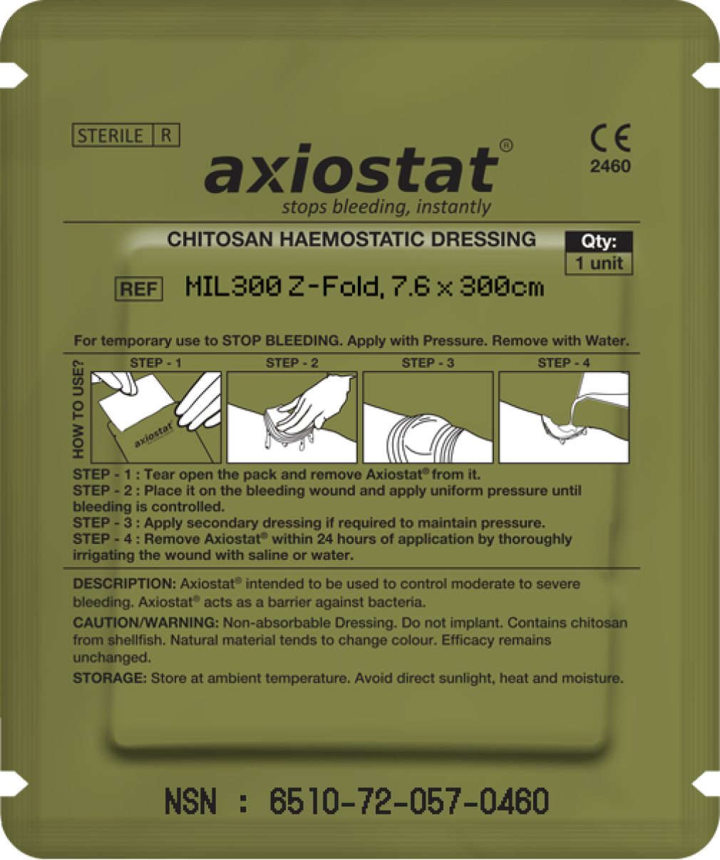 Axiostat Haemostatic Dressing